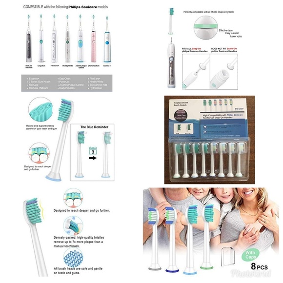 8 pcs. TOOTHBRUSH HEADS REPLACEMENT - Picture 3 of 4
